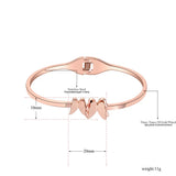 Titanium Stainless Steel Butterfly Bangles Bracelets For Women Girls