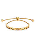Stainless Steel Rhinestone Chain Link Bracelet For Women B21101