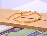 Stainless Steel Rhinestone Chain Link Bracelet For Women B21101