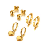 Love Heart Earrings 3Pair/Set Bohemia Party Earrings For Women Girls