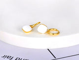 Titanium Stainless Steel Square Hoop Earrings for Women