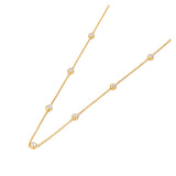 Colorful CZ Choker Necklace Stainless Steel Bohemia Beach Pendant