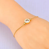 Waterproof CZ Stainless Steel Bracelet Bangle For Women