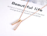 Rhinestone Geometric Rectangle Women Necklace N18049
