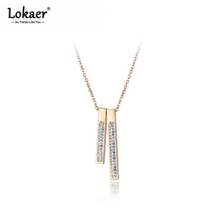 Rhinestone Geometric Rectangle Women Necklace N18049