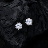 Lokkei S925 Silver Diamond Stud Earrings Wedding Gift