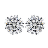 Lokkei S925 Silver Diamond Stud Earrings Wedding Gift