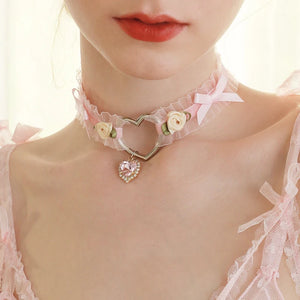 Lace Choker Necklace Gothic Statement Necklace for Women