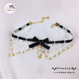 Sweet Lace Lolita Necklace Japanese-style Pearl Choker
