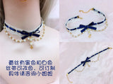 Sweet Lace Lolita Necklace Japanese-style Pearl Choker