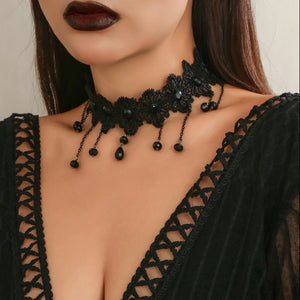 Lolita Lace Choker Gothic Necklace Halloween Collar Jewelry