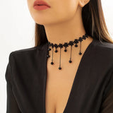 Lolita Lace Choker Gothic Necklace Halloween Collar Jewelry
