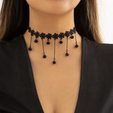 Lolita Lace Choker Gothic Necklace Halloween Collar Jewelry
