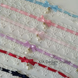 Lolita Lace Bow Necklace for Girls