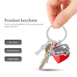 London Key Chain Car Chains Bag Charm Backpack Keychain for Keys