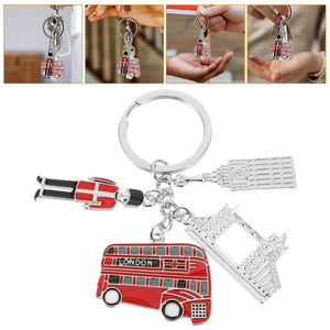 London Keychain Purse Charm Pendant Decoration Bag Zinc Metal