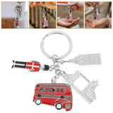 London Keychain Purse Charm Pendant Decoration Bag Zinc Metal