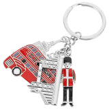 London Keychain Purse Charm Pendant Decoration Bag Zinc Metal