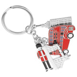 London Keychain Purse Charm Pendant Decoration Bag Zinc Metal