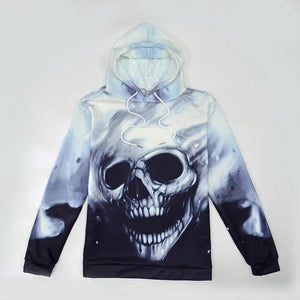Long 3D Hooded Tops Unisex Pullover Sweatshirt Women's Long Hoodies