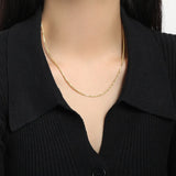 925 Sterling Silver Popcorn Chain Necklace For Women Rose Platinum Jewelry