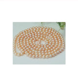 Natural Pink Freshwater Pearl Necklace 22in