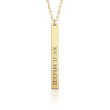 Long Bar Necklace,Custom Name Necklace for Women