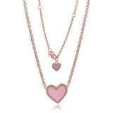 Long Chain 100% Real Silver S925 Girl Collier Birthday Sparkling Necklace