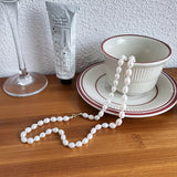 925 Sterling Silver Pearl Necklace All-Matched Choker