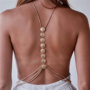 Vintage Necklace Women Ethnic Style Beach Harness Slave Necklace
