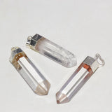Clear Quartz Pendant Natural Stone Charm Necklace 5pc