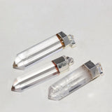 Clear Quartz Pendant Natural Stone Charm Necklace 5pc