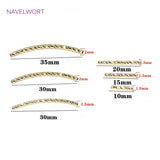 Long Curved Tube Beads 14K/18K Plated Bracelet Necklace Making Supplies