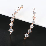 Zirconia Rose Ear Cuff Earring Women