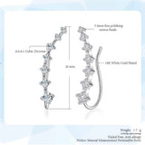 Zirconia Rose Ear Cuff Earring Women