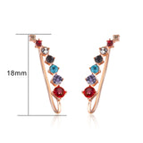 Zirconia Rose Ear Cuff Earring Women