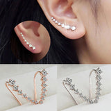 Zircon Climbing Ear Cuff Earrings Jewelry E527