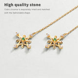 Long Drop Earrings 925 Silver Natural Emerald Plated Ear Piercing Line Women
