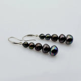 Natural Freshwater Pearl Silver Earrings Dangle Earrings for Women