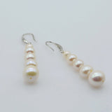 Natural Freshwater Pearl Silver Earrings Dangle Earrings for Women