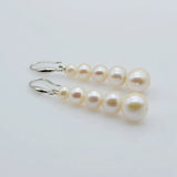 Natural Freshwater Pearl Silver Earrings Dangle Earrings for Women