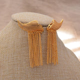 Long Fringe Dubai Earrings For Women Indian Africa Jewelry Ethiopian Wedding