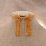 Long Fringe Dubai Earrings For Women Indian Africa Jewelry Ethiopian Wedding