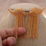 Long Fringe Dubai Earrings For Women Indian Africa Jewelry Ethiopian Wedding