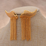 Long Fringe Dubai Earrings For Women Indian Africa Jewelry Ethiopian Wedding