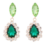 Rhinestone Teardrop Chandelier Drop Earrings