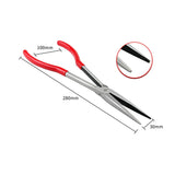 Long-Handled Curved Nose Bowl Pliers For Melting