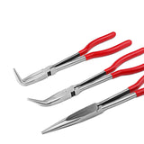 Long-Handled Curved Nose Bowl Pliers For Melting