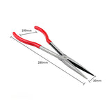 Long-Handled Curved Nose Bowl Pliers For Melting
