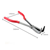 Long-Handled Curved Nose Bowl Pliers For Melting